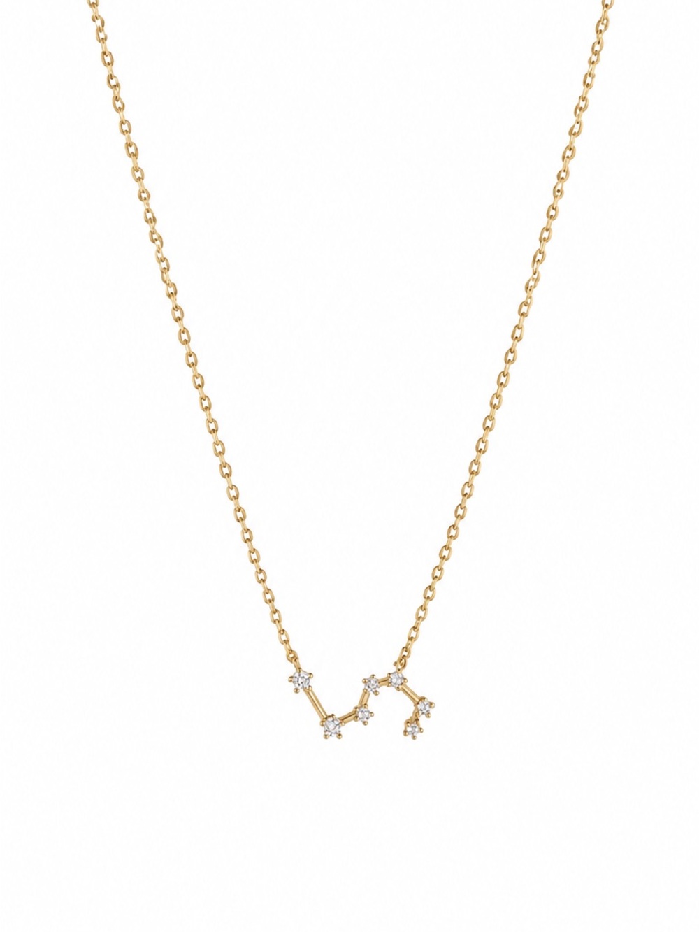 Gold Star Constellation Leo Necklace